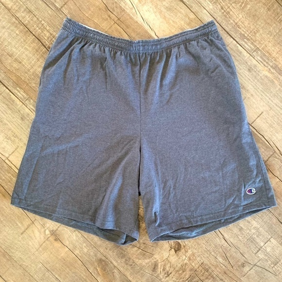 Men's Champion Gray Drawstring Athletic Shorts - Picture 1 of 9